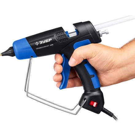 ЗУБР 200, d 11 мм, 20 г/мин, электрический термоклеевой пистолет, Профессионал (06852-11) купить в Нижневартовске