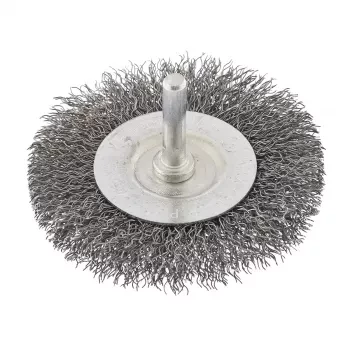 Щетка для дрели 75 мм плоская со шпилькой витая проволока  СИБРТЕХ 744487 купить в Нижневартовске