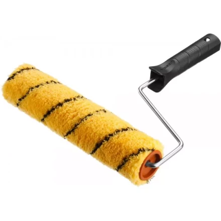 Валик малярный ЗУБР &quot;ОПТИМА -ДУАЛОН&quot;, все виды ЛКМ, идеален для ЛКМ на масляной основе, для ровных поверхностей, полиэстр, ворс 12 мм, бюгель 6 мм, 40х180мм 03518-18 купить в Нижневартовске