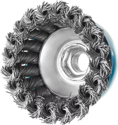 ЗУБР "ПРОФЕССИОНАЛ". Щетка чашечная для УШМ, плетеные пучки стальной проволоки 0,5мм, 65ммхМ14 35275-065_z02 купить в Нижневартовске