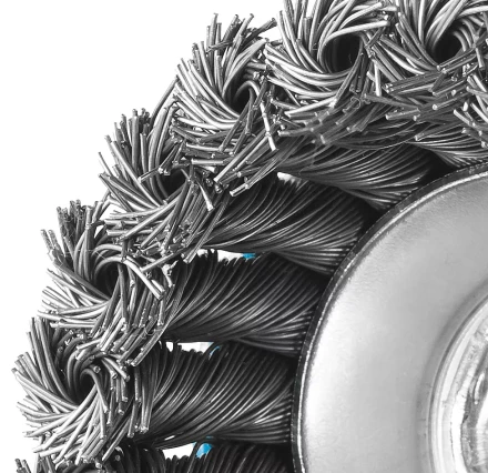 ЗУБР "ПРОФЕССИОНАЛ". Щетка чашечная для УШМ, плетеные пучки стальной проволоки 0,5мм, 65ммхМ14 35275-065_z02 купить в Нижневартовске