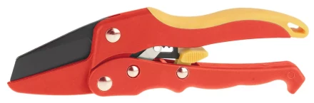 Секатор GRINDA двухкомпонентные,нейлоновые,фибергласс ручки,храповый механизм,прямые лезвия с упорной наковальней,205мм 8-423317_z01 купить в Нижневартовске