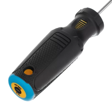 Отвертка SL3х100 мм, CrV, трехкомпонентная рукоятка Denzel 12190 купить в Нижневартовске