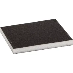 Губка шлифовальная ЗУБР "МАСТЕР" двухсторонняя, мягкий поролон, Р120, 123х98х12мм 35614-120