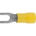 Наконечник СВЕТОЗАР для кабеля, изолированный, с вилкой, желтый, вн. d 4,3мм, под болт 8мм, провод 4-6мм2, 48А, 10шт 49420-60 купить в Нижневартовске
