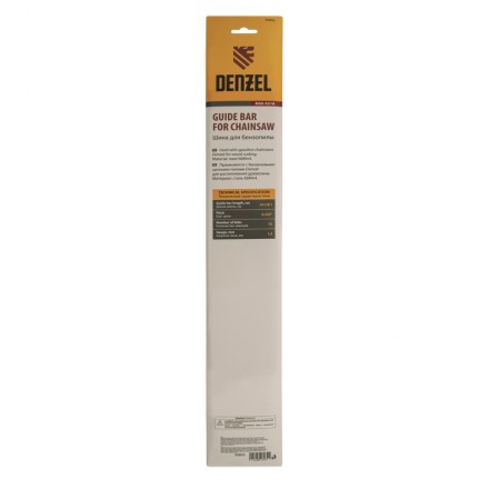 Шина для бензопилы Denzel DGS-5218, длина 45 см (18&quot;), шаг 0.325&quot;, паз 1.5 мм, 72 звена, 59802 купить в Нижневартовске