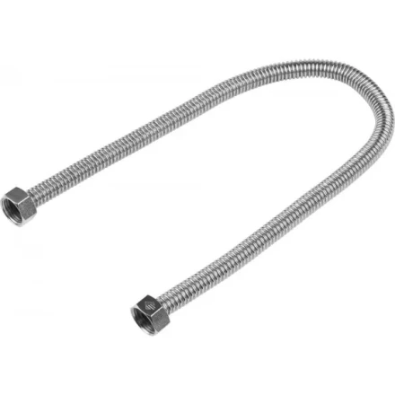 Подводка ЗУБР "ЭКСПЕРТ" сильфонная из нержавеющей стали, для воды, г/г (гайка-гайка), 1/2", 0,5м 51011-G/G-050 купить в Нижневартовске