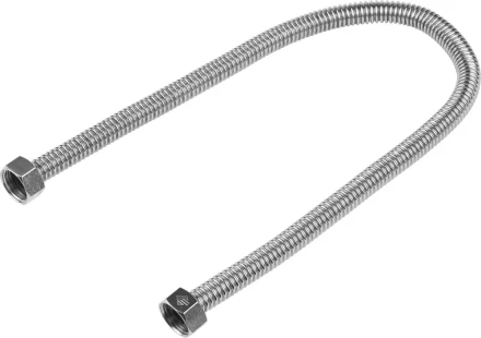 Подводка ЗУБР "ЭКСПЕРТ" сильфонная из нержавеющей стали, для воды, г/г (гайка-гайка), 1/2", 0,5м 51011-G/G-050 купить в Нижневартовске