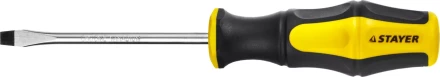 Отвертка STAYER "MASTER" "HERCULES", Сr-V, противоскользящая рукоятка, SL6,0x100мм 25051-06-10_z02 купить в Нижневартовске
