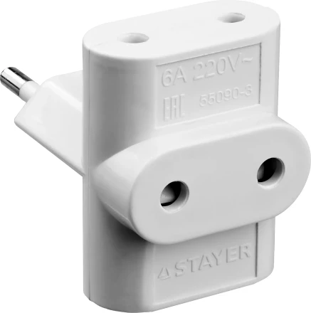 Разветвитель электрический MAXElectro, STAYER 55090-3, 3 гнезда, 6А/220В 55090-3 купить в Нижневартовске