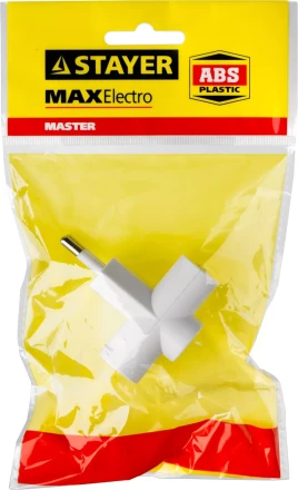 Разветвитель электрический MAXElectro, STAYER 55090-3, 3 гнезда, 6А/220В 55090-3 купить в Нижневартовске