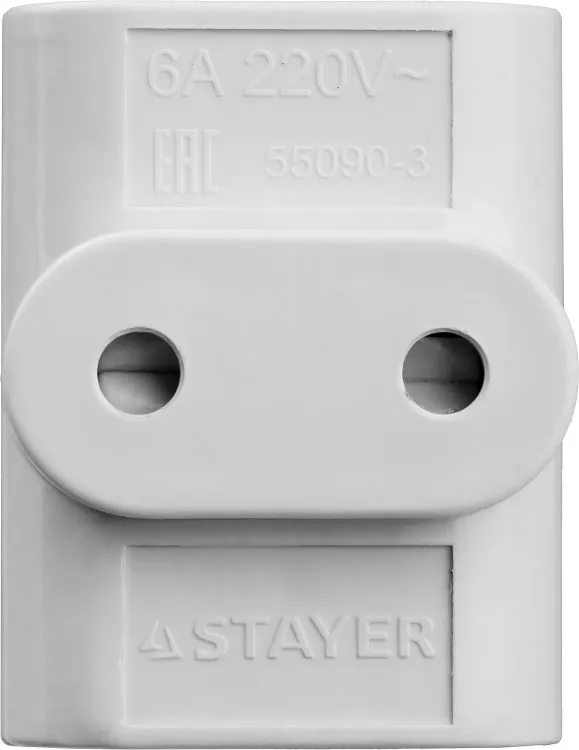 Разветвитель электрический MAXElectro, STAYER 55090-3, 3 гнезда, 6А/220В 55090-3 купить в Нижневартовске