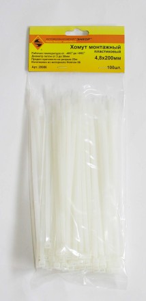 Хомут монтажный 4,8х200 (100 шт) 1/150 ЭНКОР 29986 купить в Нижневартовске