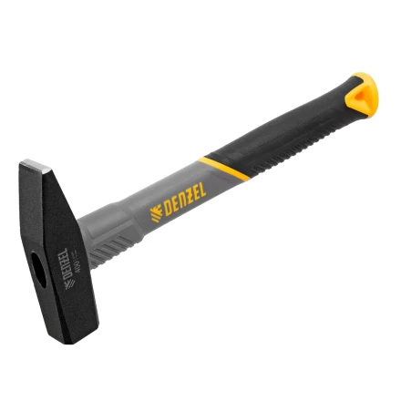 Молоток слесарный, 400 г Denzel, кованый, фибергласовая рукоятка c TPR покрытием 10484 купить в Нижневартовске