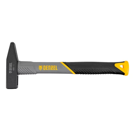 Молоток слесарный, 400 г Denzel, кованый, фибергласовая рукоятка c TPR покрытием 10484 купить в Нижневартовске