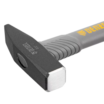 Молоток слесарный, 400 г Denzel, кованый, фибергласовая рукоятка c TPR покрытием 10484 купить в Нижневартовске