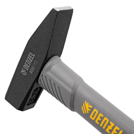 Молоток слесарный, 400 г Denzel, кованый, фибергласовая рукоятка c TPR покрытием 10484 купить в Нижневартовске