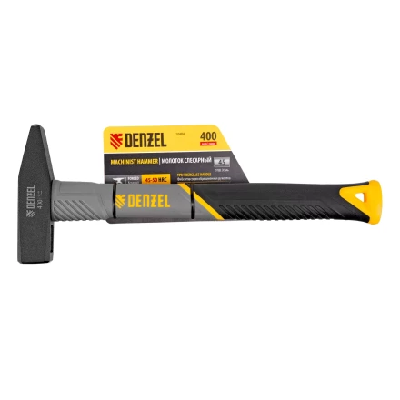 Молоток слесарный, 400 г Denzel, кованый, фибергласовая рукоятка c TPR покрытием 10484 купить в Нижневартовске