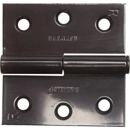 Петля дверная STAYER "MASTER" разъемная, цвет коричневый, правая, 75мм 37613-75-3R купить в Нижневартовске