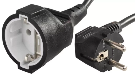 Удлинитель-шнур, 10 м, 2200 Вт, 1 гнездо, ПВС 3x1 мм2, СВЕТОЗАР SV-55013-10 купить в Нижневартовске