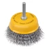 Щетка для дрели Denzel, 75 мм, Чашка, со шпилькой, нержавеющая витая проволока, 744773 купить в Нижневартовске