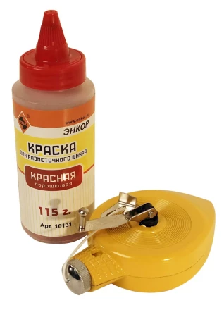 Набор разметочный металлический корпус 30 м краска красная Энкор 10126 купить в Нижневартовске