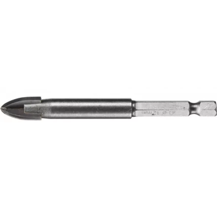 Сверло по кафелю, керамике, стеклу, с четырьмя режущими лезвиями, шестигранный хвостовик, 12 мм, STAYER "PROFESSIONAL" 2985-12 2985-12_z01 купить в Нижневартовске