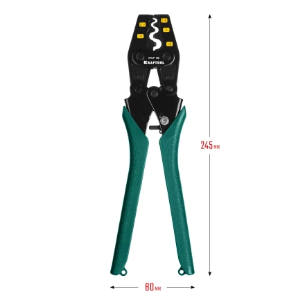 Пресс-клещи PKF-16 усиленные, для неизолированных медных наконечников и гильз 45466 купить в Нижневартовске