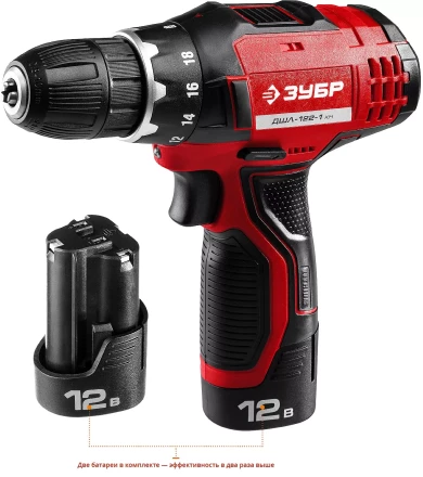 Дрель-шуруповерт 2 АКБ ДШЛ-122-1 КН серия МАСТЕР купить в Нижневартовске