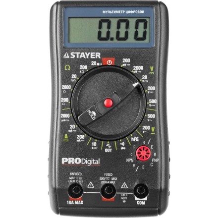 Мультиметр STAYER &quot;PROFESSIONAL&quot; PRODigital цифровой 45310 купить в Нижневартовске