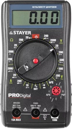 Мультиметр STAYER "PROFESSIONAL" PRODigital цифровой 45310 купить в Нижневартовске