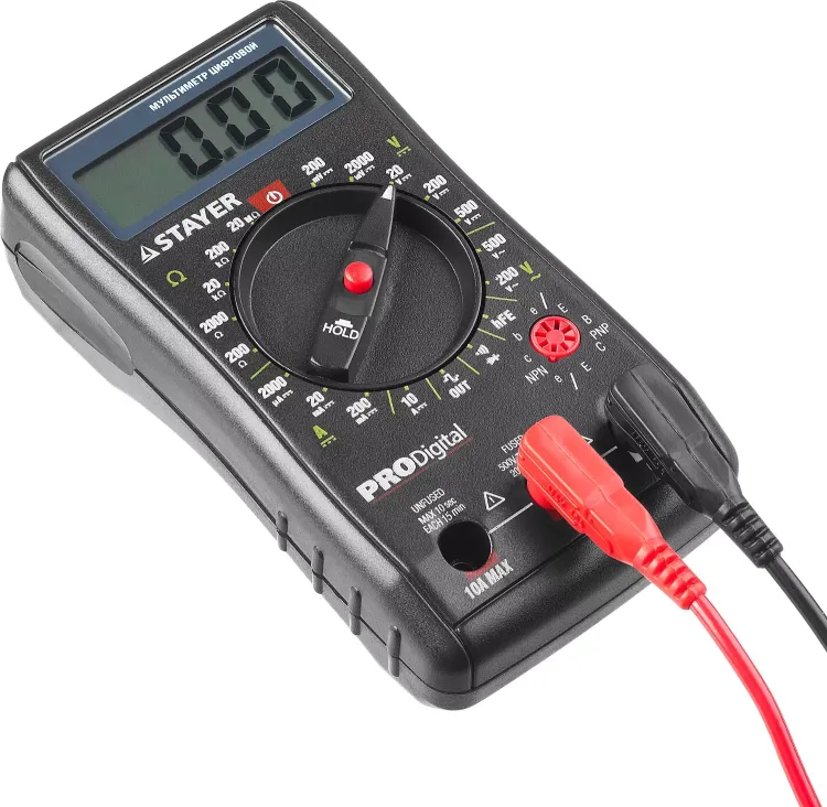 Мультиметр STAYER "PROFESSIONAL" PRODigital цифровой 45310 купить в Нижневартовске