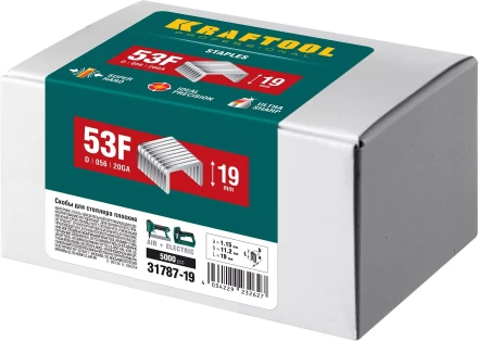 Скобы тип 20GA (53F / D / 056) 5000 шт 31787-19 купить в Нижневартовске