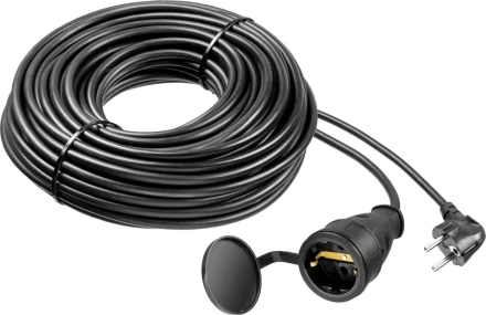 Удлинитель-шнур "ПВС 315-Ш", 30 м, 3500 Вт, 1 гнездо, IP44, ПВС 3х1,5 мм2, ЗУБР 55020-30 купить в Нижневартовске