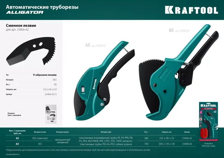 Труборез для металлопластиковых труб 23408-63 купить в Нижневартовске