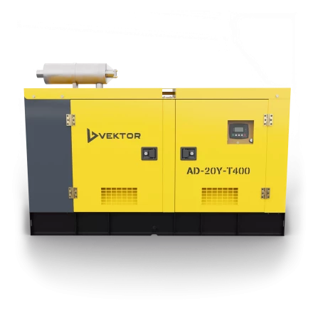 Дизельный генератор Vektor AD-20Y-T400 в шумозащитном кожухе с АВР купить в Нижневартовске