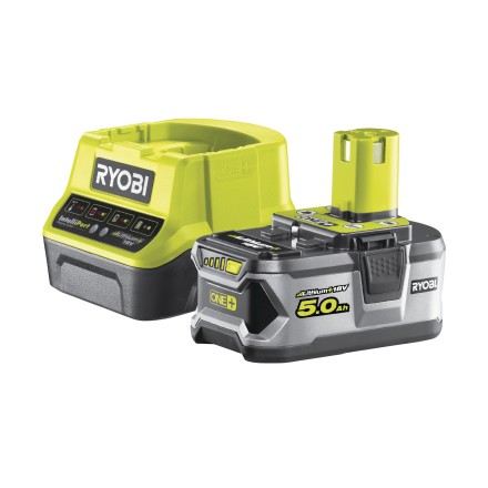 Ryobi ONE Li-Ion аккумулятор 5.0Aч  зарядное устройство RC18120, RC18120-150 купить в Нижневартовске