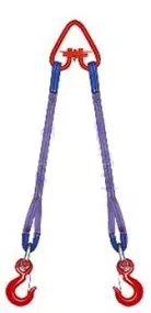 Строп текстильный двухветвевой 2СТ 8 т L=3 м SF7 180 мм Звено РТ-3