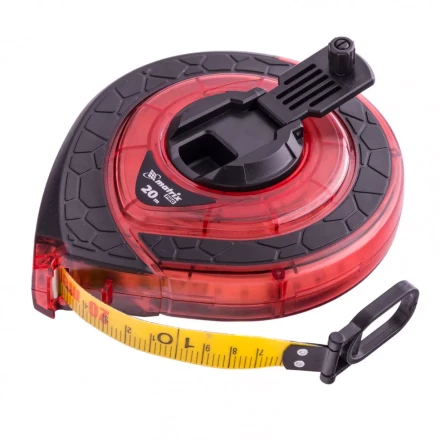 Рулетка геодезическая 20 м х 15 мм закрытый корпус фибергласовая лента двусторонняя шкала Pro Matrix 31270 купить в Нижневартовске