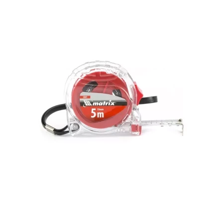 Рулетка Crystal 5 м х 19 мм корпус из поликарбоната Matrix 31072 купить в Нижневартовске