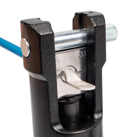 Пресс гидравлический помповый КВТ ПГ-300 для опрессовки наконечников до 300 мм (85528) купить в Нижневартовске