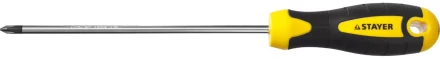 Отвертка STAYER "MASTER" "ТECHNO", двухкомпонентная рукоятка, магнитный наконечник, Cr-V, PH1x150мм 2508-1-15_z02 купить в Нижневартовске