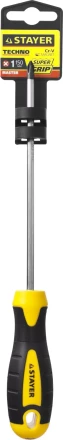 Отвертка STAYER "MASTER" "ТECHNO", двухкомпонентная рукоятка, магнитный наконечник, Cr-V, PH1x150мм 2508-1-15_z02 купить в Нижневартовске