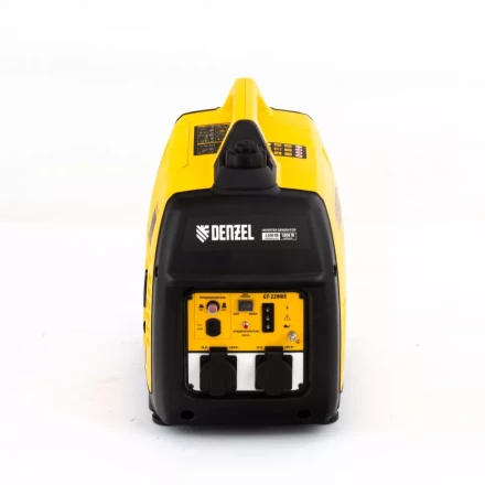 Генератор инверторный GT-2200iS, 2.2 кВт, 230 В, бак 4 л, закрытый корпус, ручной старт Denzel 94702 купить в Нижневартовске