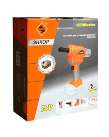 Пистолет для установки заклепок аккумуляторный АКМ1855 49255 купить в Нижневартовске