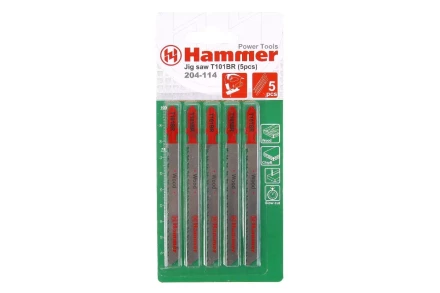 Пилки для лобзика HAMMER JG WD T101BR (5шт.) купить в Нижневартовске