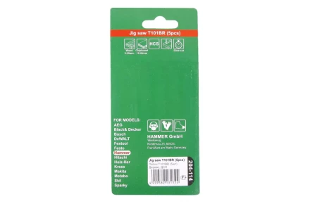 Пилки для лобзика HAMMER JG WD T101BR (5шт.) купить в Нижневартовске