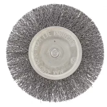 Щетка для дрели 100 мм плоская со шпилькой витая проволока  СИБРТЕХ 744507 купить в Нижневартовске