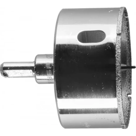 Коронка ЗУБР алмазная в сборе по кафелю, керамике с центрирующим сверлом и имбусовым ключом, зерно 60, 60мм 29850-60 купить в Нижневартовске