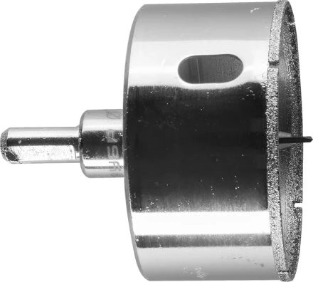 Коронка ЗУБР алмазная в сборе по кафелю, керамике с центрирующим сверлом и имбусовым ключом, зерно 60, 60мм 29850-60 купить в Нижневартовске